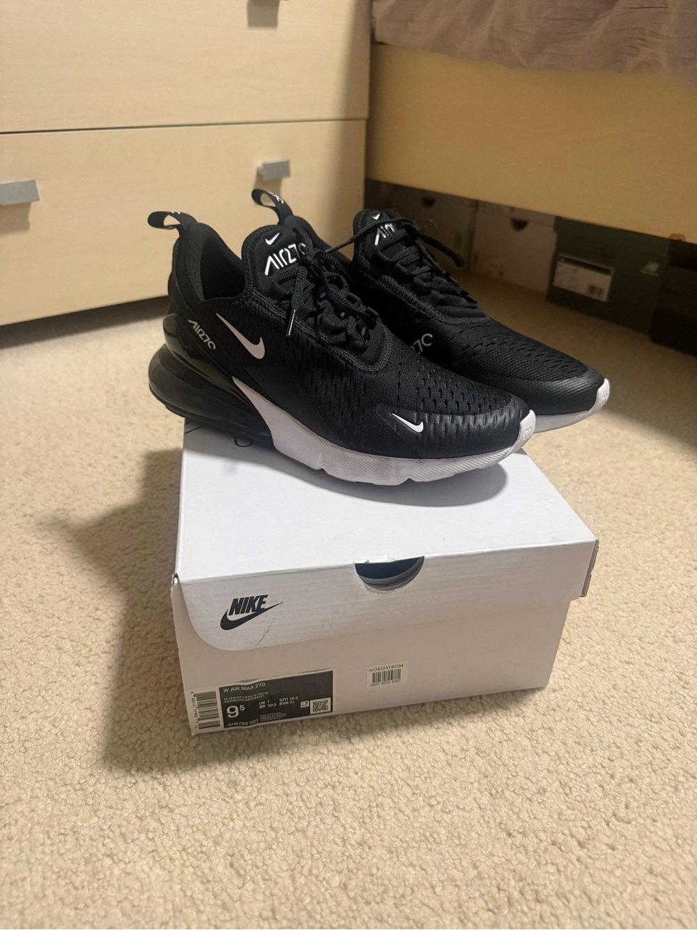 Nike Air Max 270 Women’s Running Shoes - Black